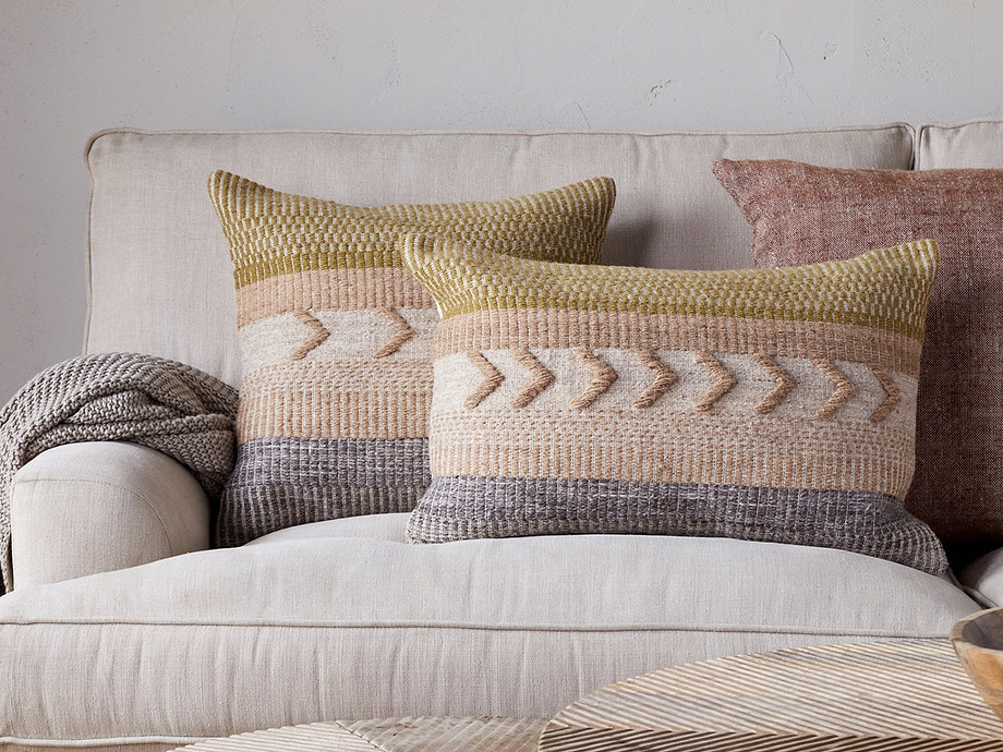 Tuleeka Wool Cushion Cover - Ochre