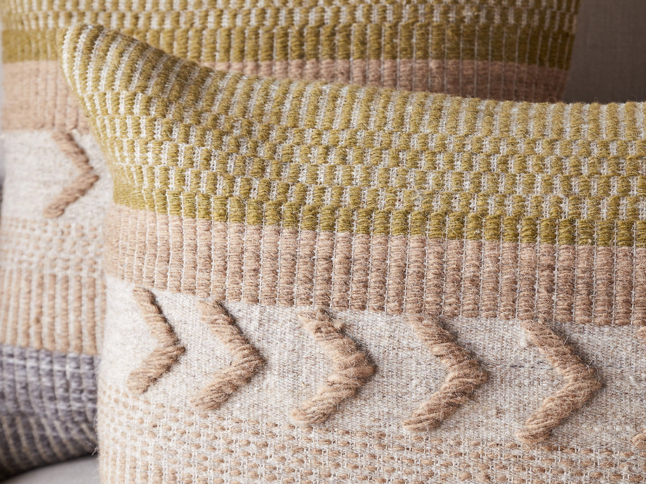 Tuleeka Wool Cushion Cover - Ochre