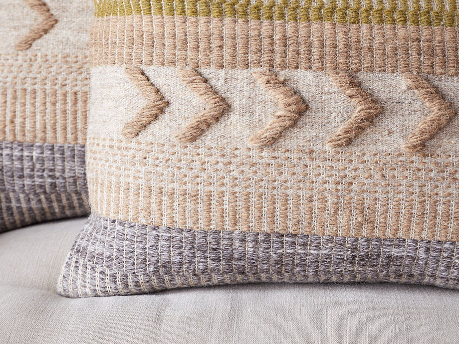 Tuleeka Wool Cushion Cover - Ochre