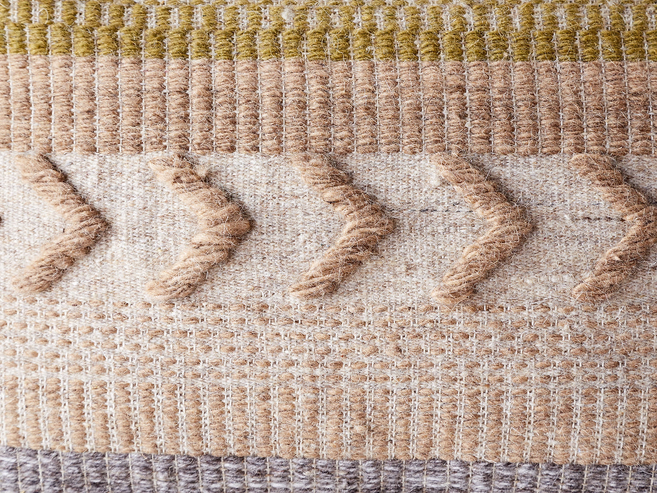 Tuleeka Wool Cushion Cover - Ochre