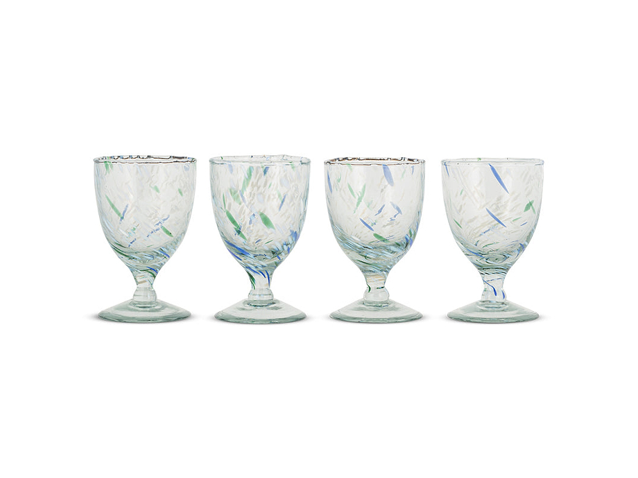 Taja Wine Glass - Sea Blue (Set of 4)