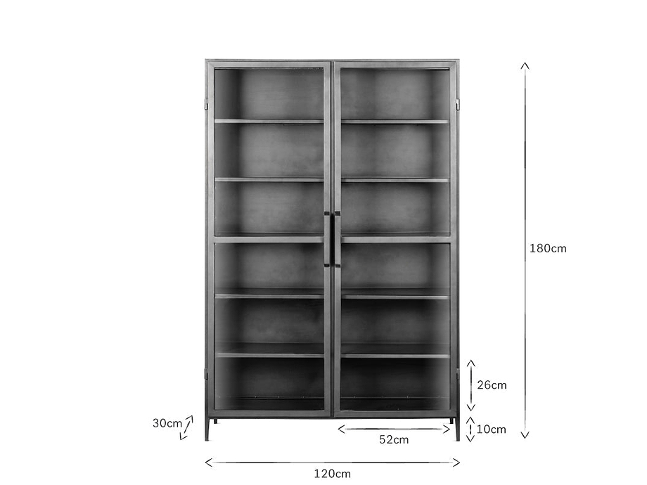 Takua Iron Cabinet - Wide