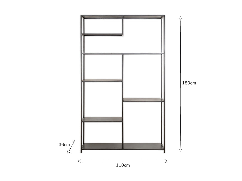 Tanvi Display Shelf - Black - Wide