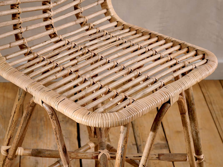 Taung Rattan Counter Chair - Natural