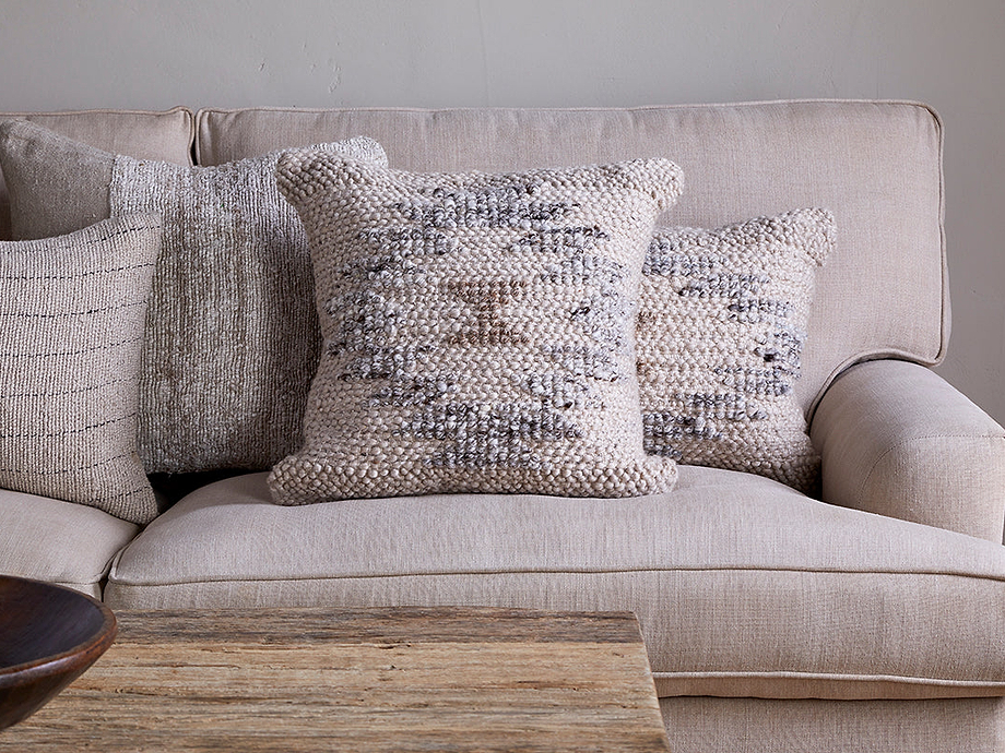 Tendai Cotton & Wool Cushion Cover - Natural