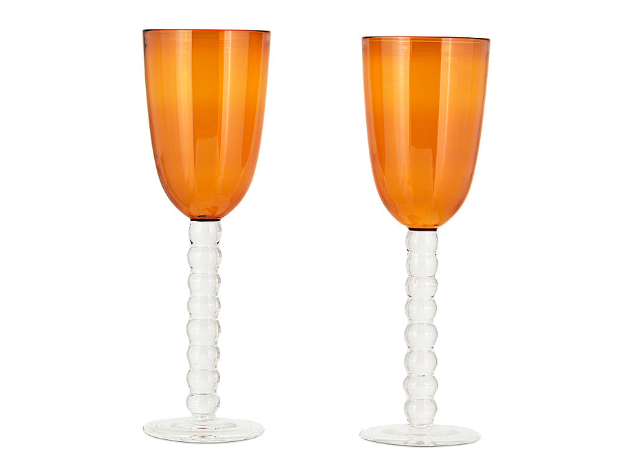 Thimma Wine Glass - Amber (Set of 2)