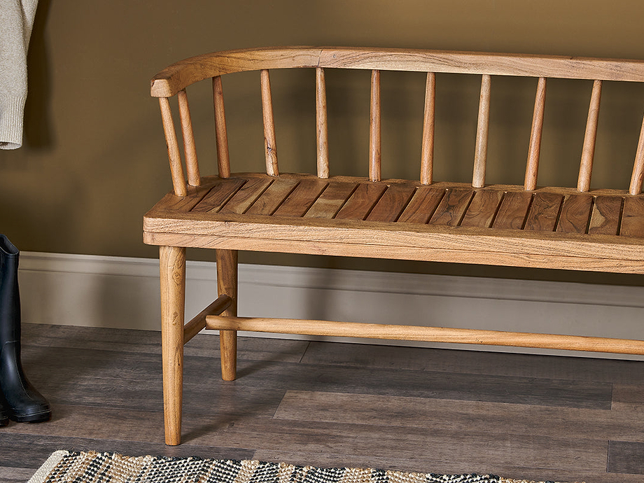 Tipu Acacia Wood Bench