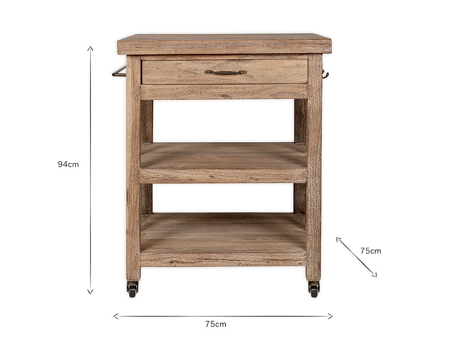 Tivu Reclaimed Wood Butchers Block - Natural