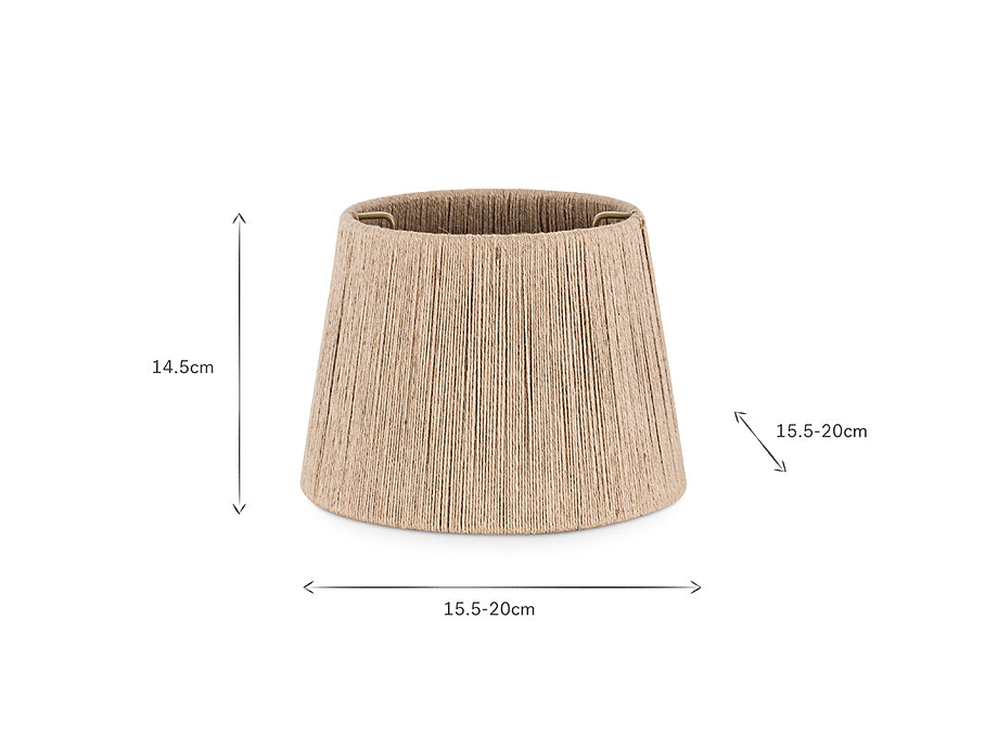 Tiwa Woven Jute Lampshade - Natural