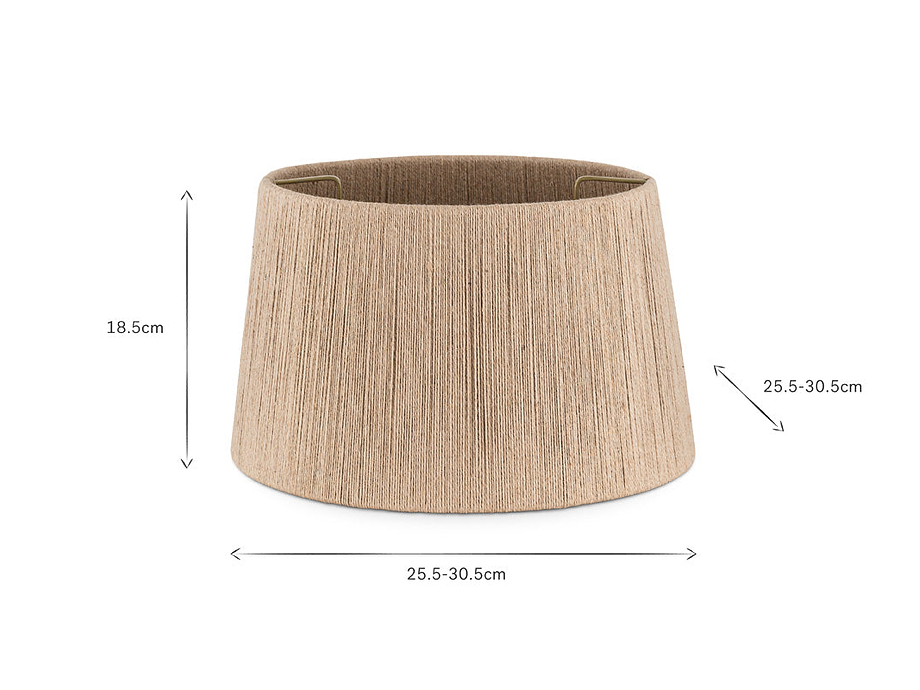 Tiwa Woven Jute Lampshade - Natural