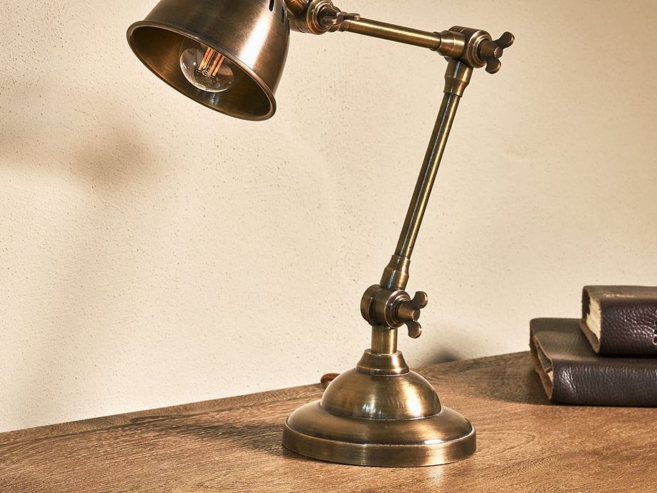 Tubu Antique Brass Desk Lamp