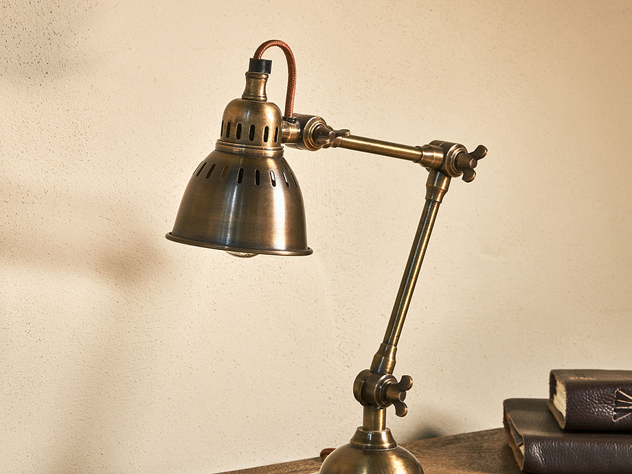 Tubu Antique Brass Desk Lamp