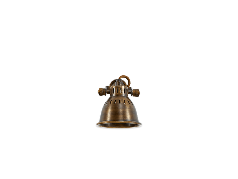 Tubu Brass Spot Light - Antique Brass