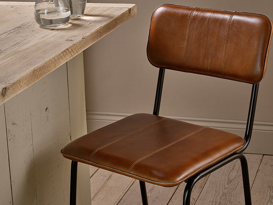 Ukari Counter Chair - Aged Tan