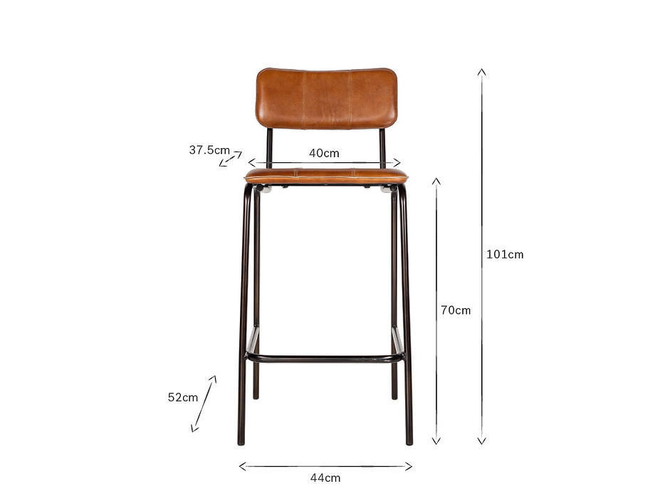 Ukari Counter Chair - Aged Tan