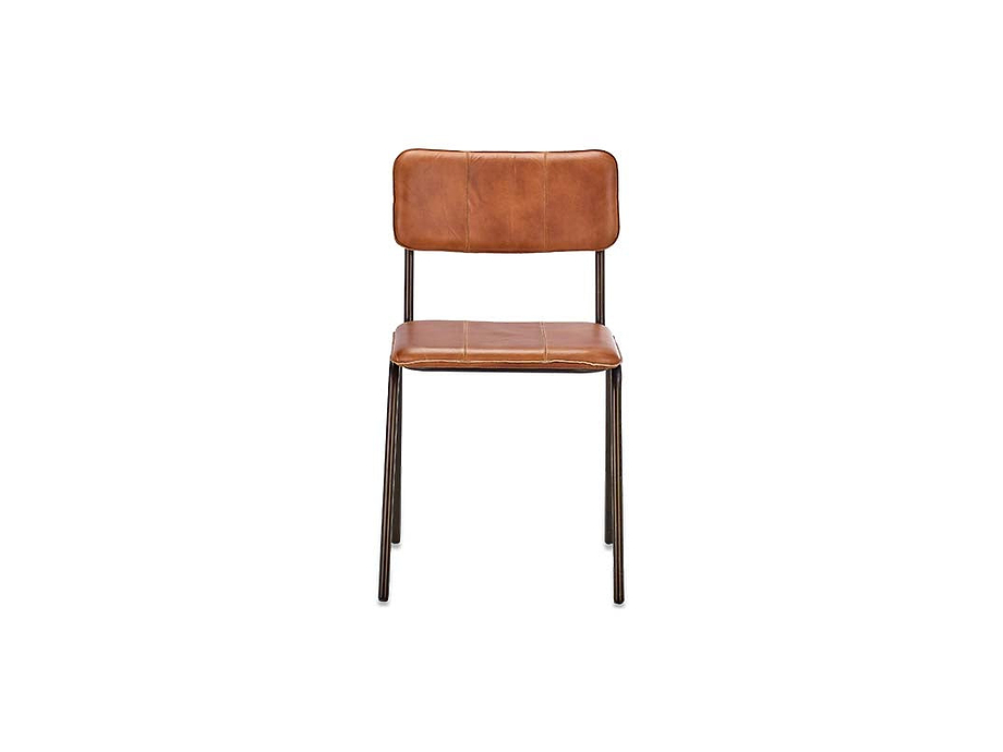 Ukari Leather Dining Chair - Aged Tan