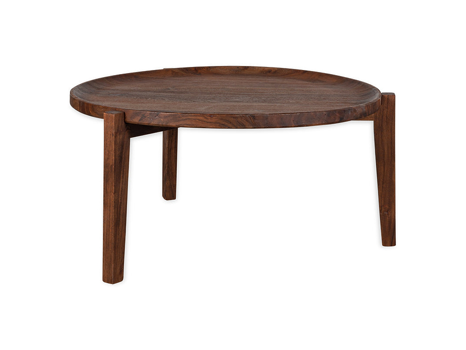 Umar Mango Wood Coffee Table - Dark Brown