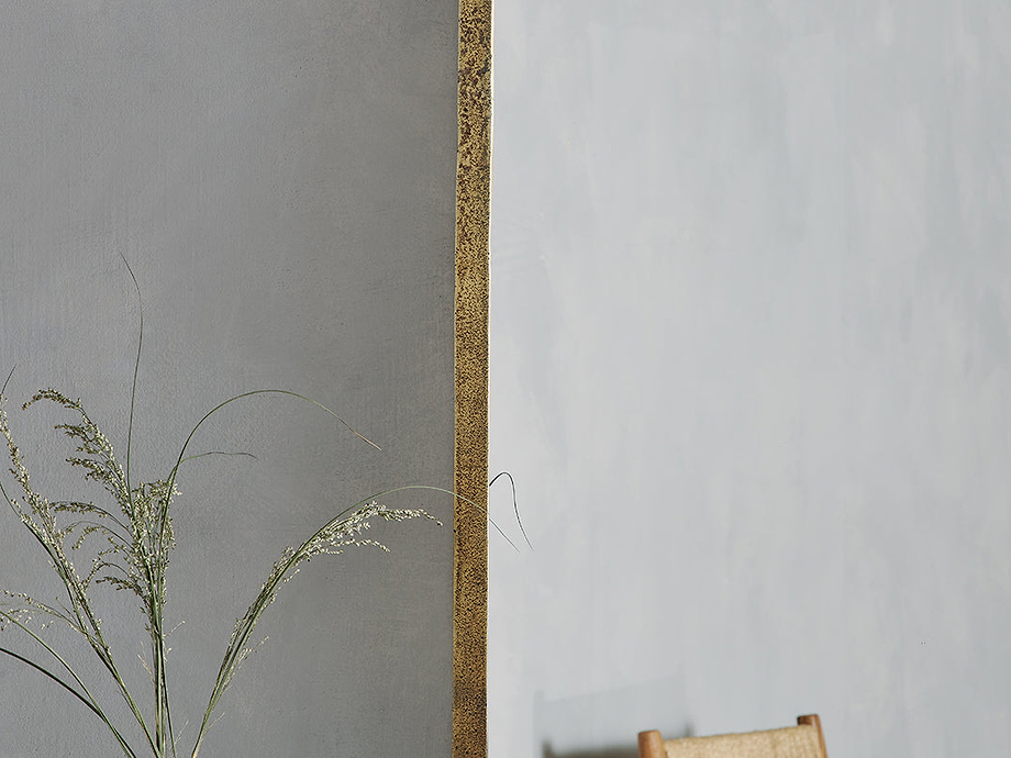 Ungura Rounded Mirror - Antique Brass - Large