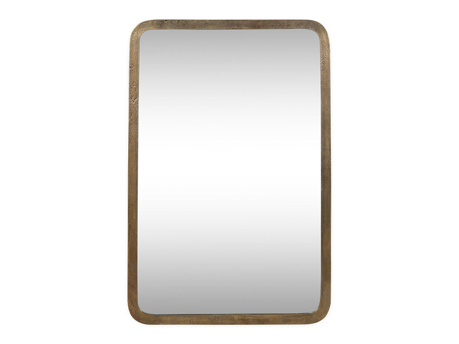 Ungura Rounded Mirror - Antique Brass - Large