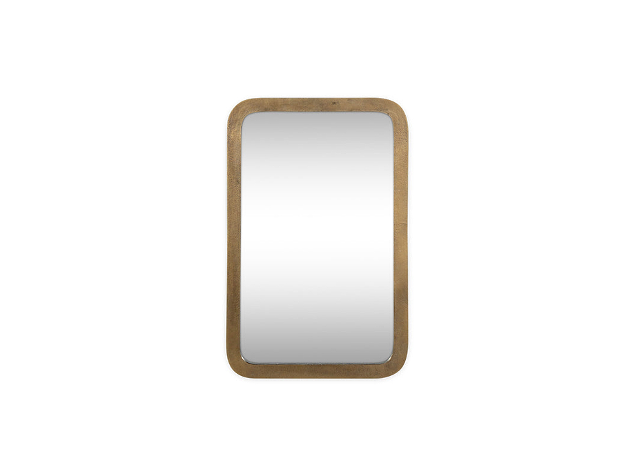 Ungura Rounded Mirror - Antique Brass - Small