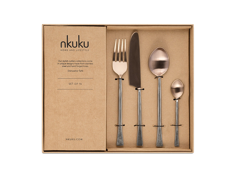 Usa Cutlery Set - Rose Gold (Set of 16)