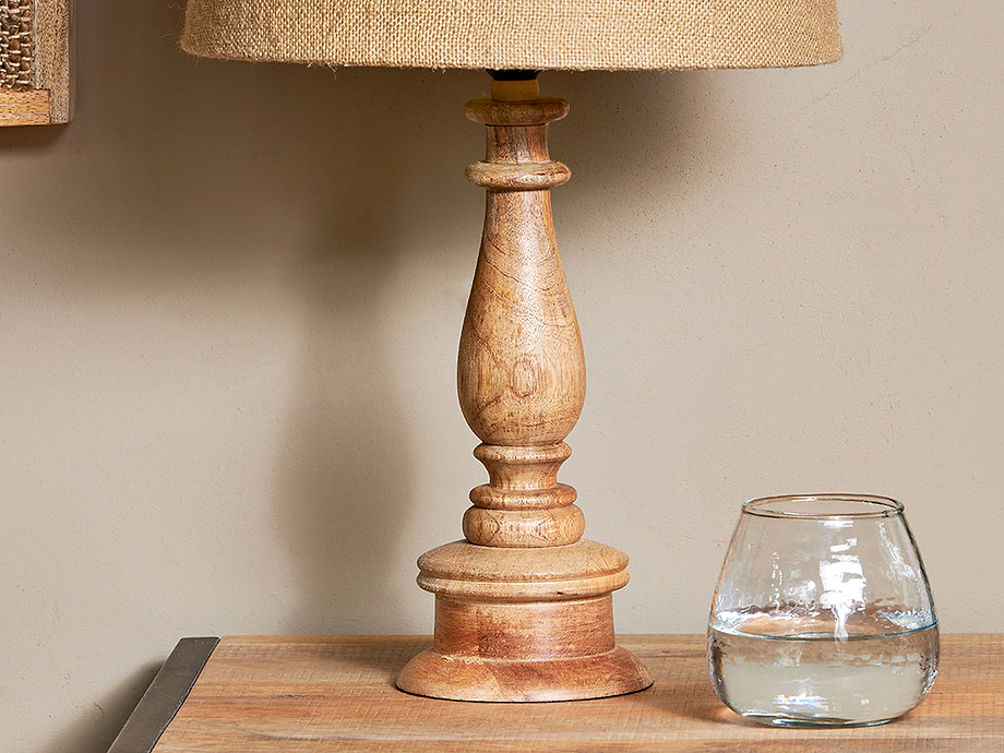 Usha Mango Wood Lamp