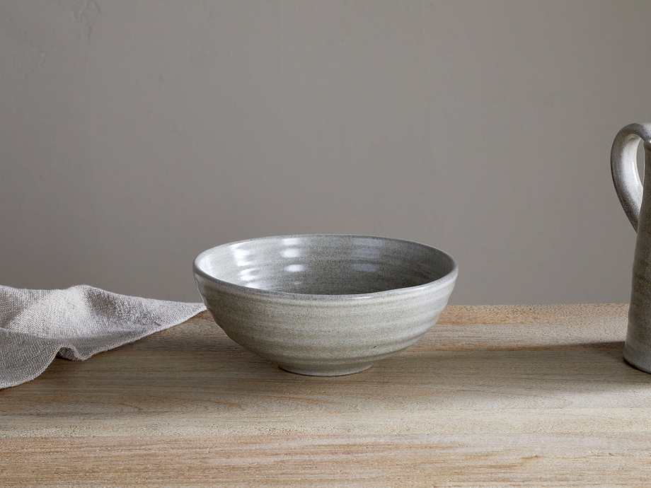 Valinha Earthenware Dinnerware Set - Grey  (Set of 12)
