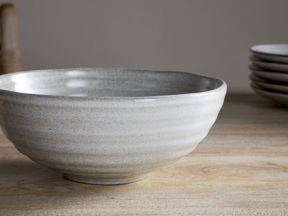 Valinha Earthenware Cereal Bowl - Grey