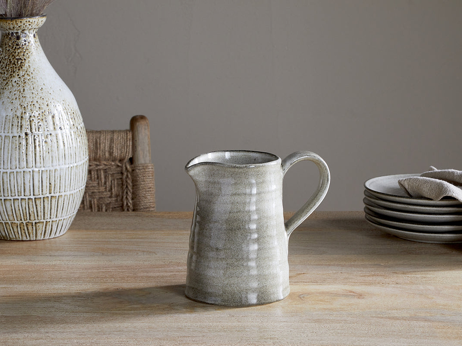 Valinha Earthenware Jug - Grey - Small