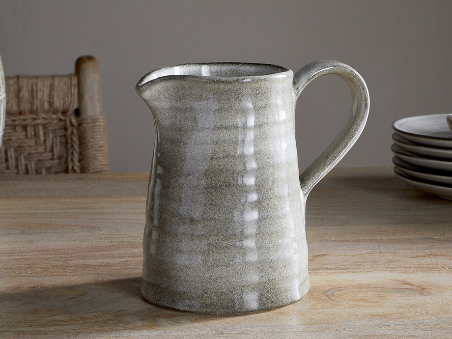 Valinha Earthenware Jug - Grey - Small