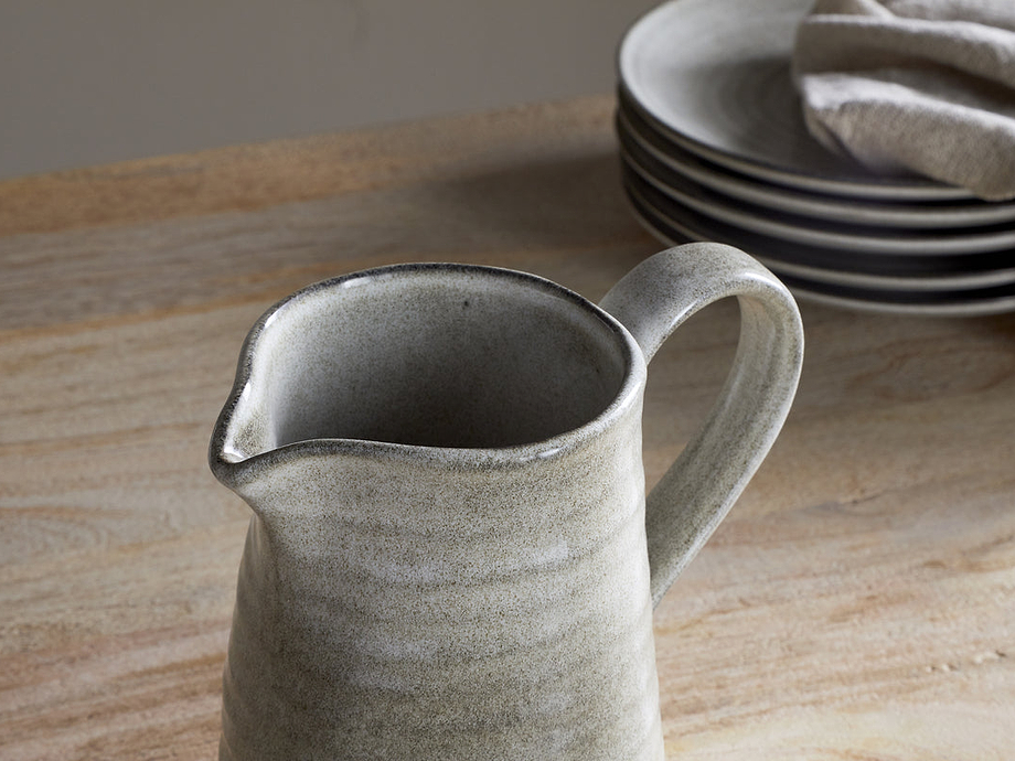 Valinha Earthenware Jug - Grey - Small