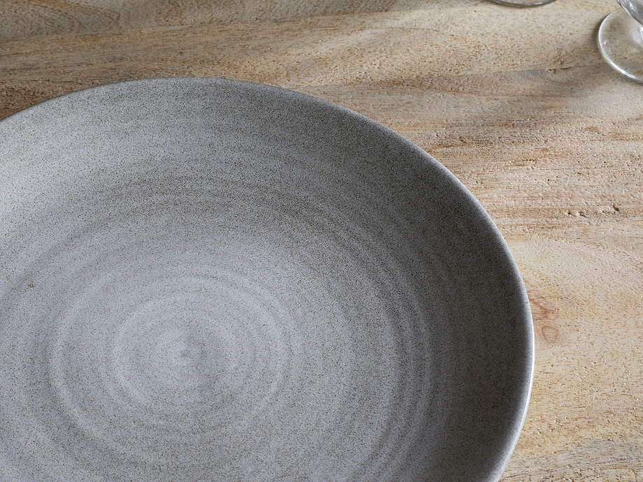 Valinha Earthenware Dinner Plate - Grey