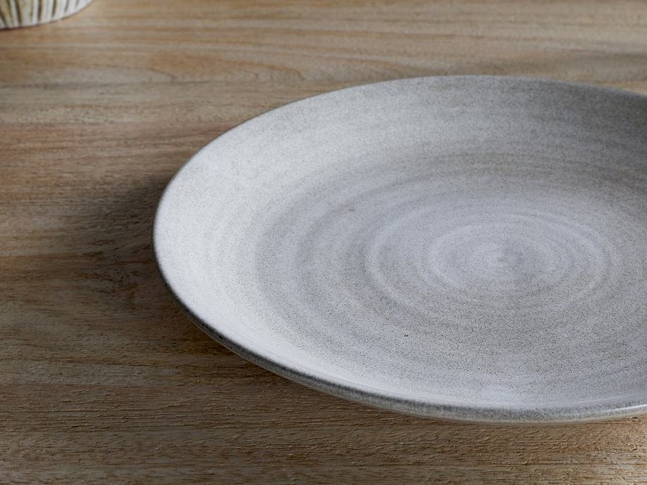 Valinha Earthenware Dinner Plate - Grey