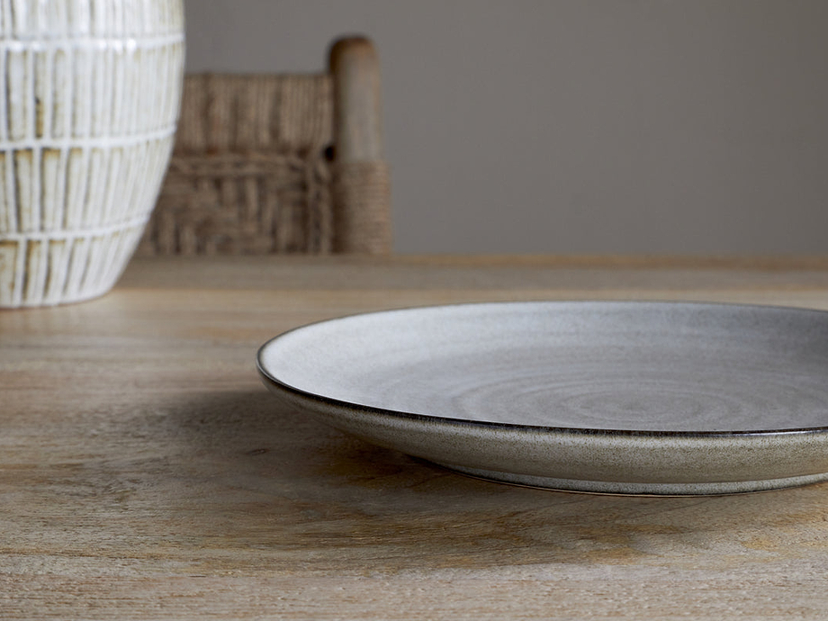 Valinha Earthenware Side Plate - Grey