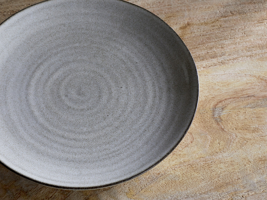 Valinha Earthenware Side Plate - Grey