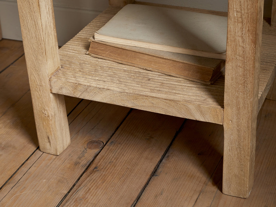Vivan Grooved Bedside Table - Natural