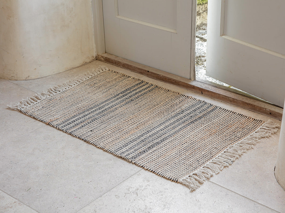 Varli Jute & Cotton Doormat - Natural