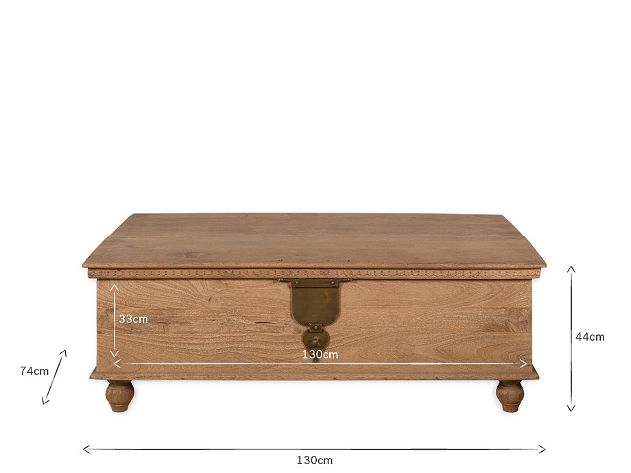 Vidur Mango Wood Chest - Natural