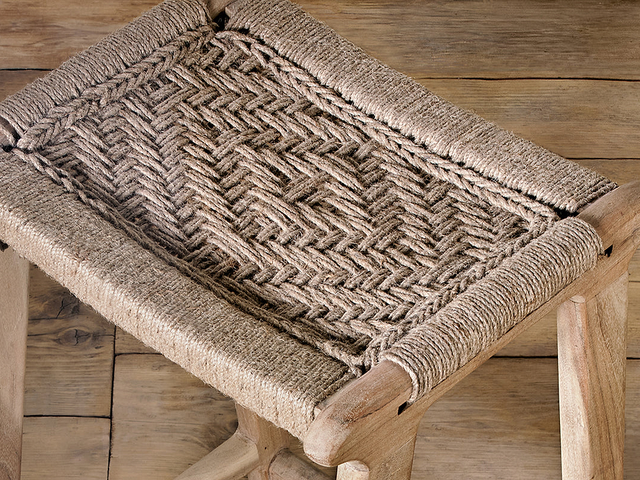 Vinay Woven Counter Stool - Natural