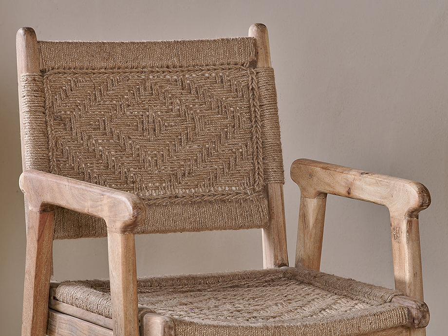 Vinay Woven Dining Chair - Natural