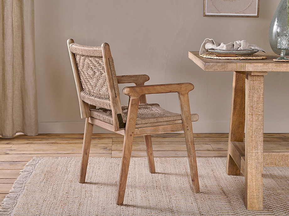 Vinay Woven Dining Chair - Natural