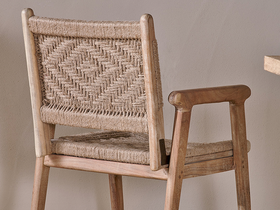 Vinay Woven Dining Chair - Natural