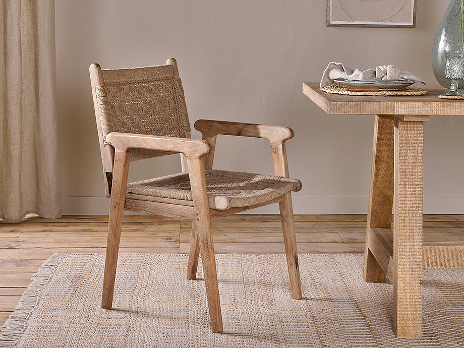 Vinay Woven Dining Chair - Natural