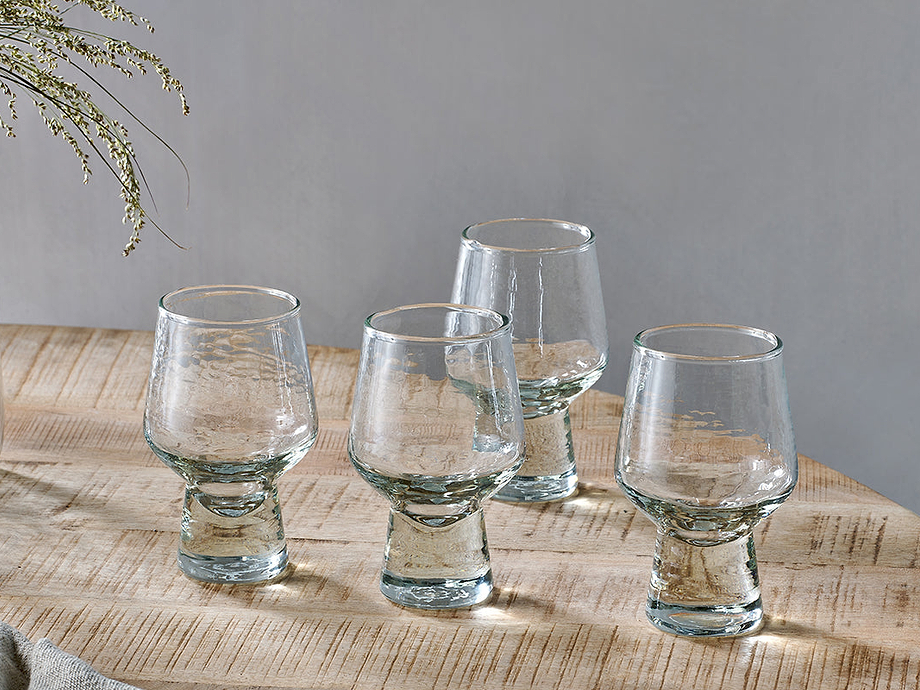 Visla Glass - Light Smoke (Set of 4)