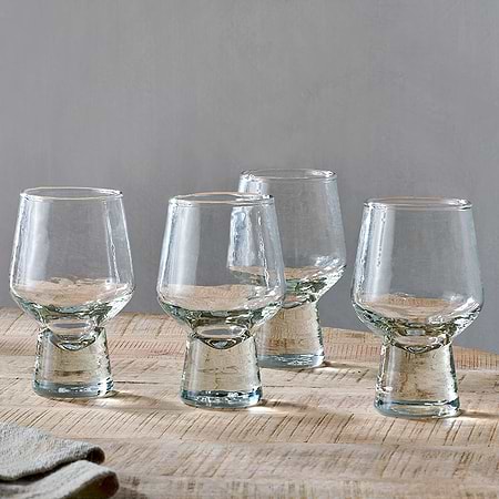 Visla Glass - Light Smoke (Set of 4)-nkuku