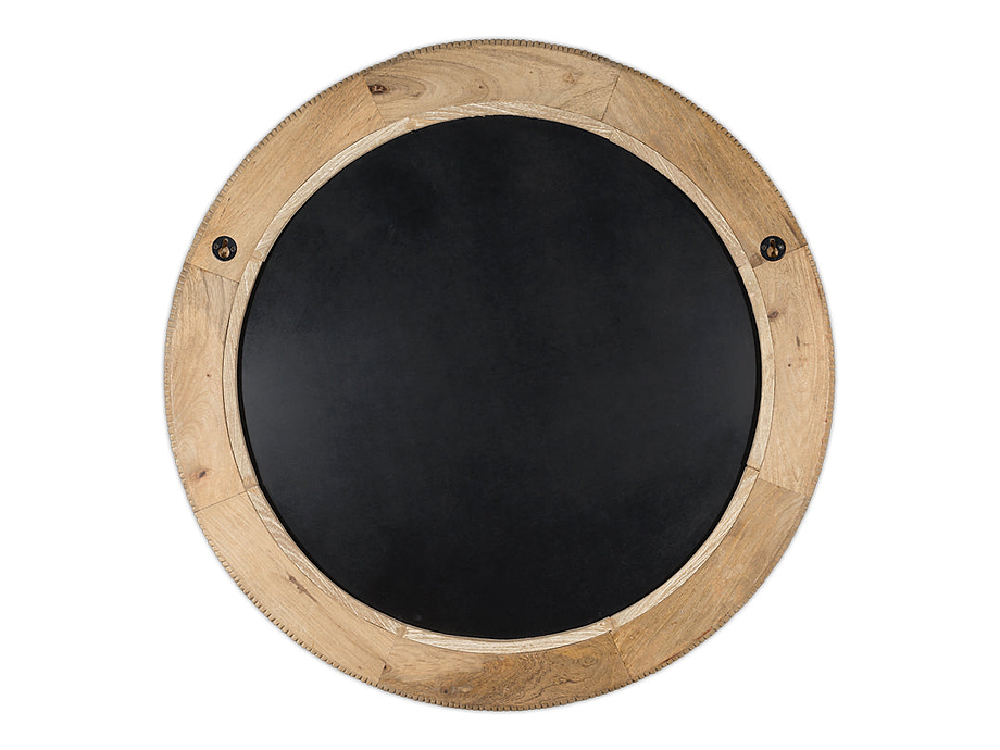 Vivan Grooved Wood Mirror - Natural