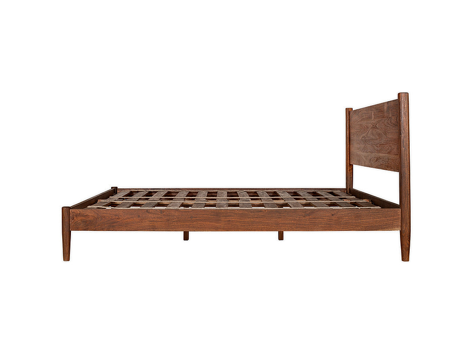 Anbu Acacia Bed - Washed Walnut