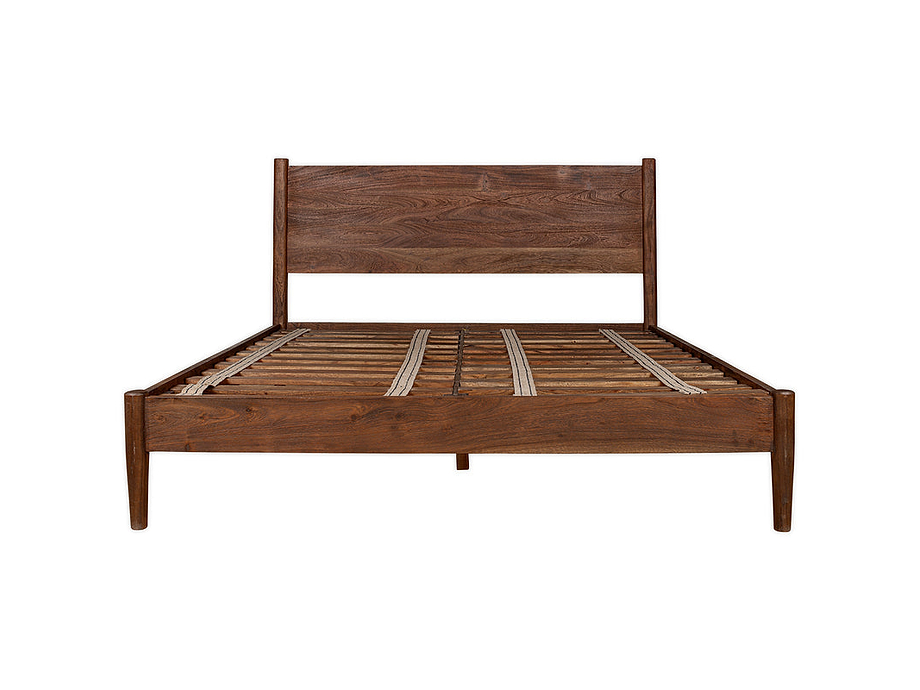 Anbu Acacia Bed - Washed Walnut