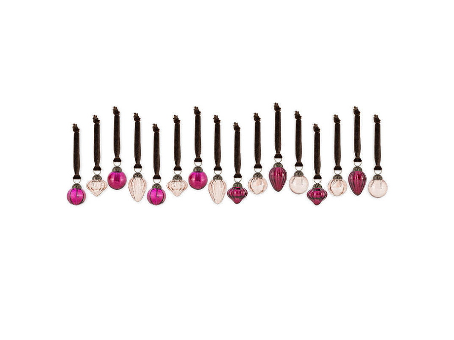 Adisa Bauble Jar - Ruby & Copper (Set of 16)