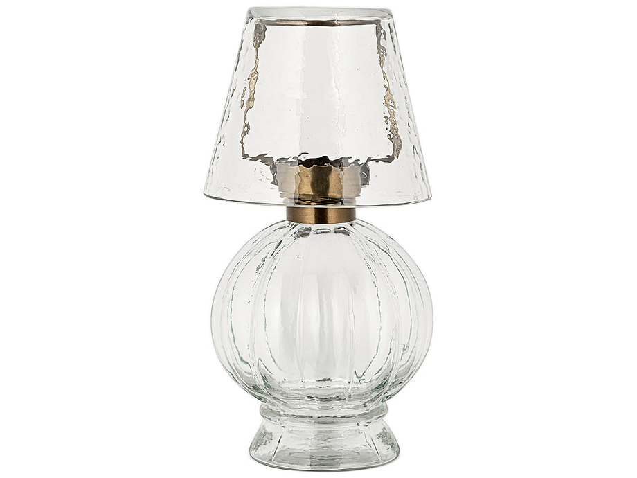 Adesola Glass Tealight Holder Lamp - Clear
